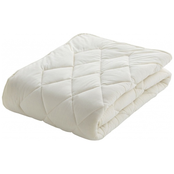 クランフォレスト 羊毛ベッドパッド(クィーンサイズ 170×195cm キナリ) フランスベッド