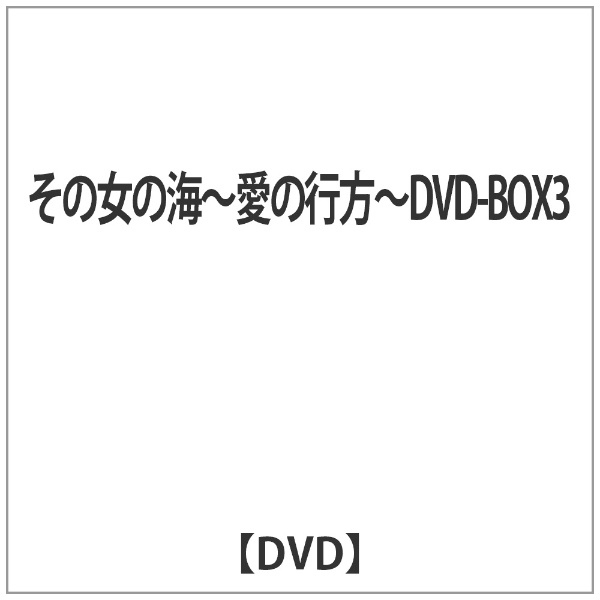 その女の海～愛の行方～DVD-BOX3