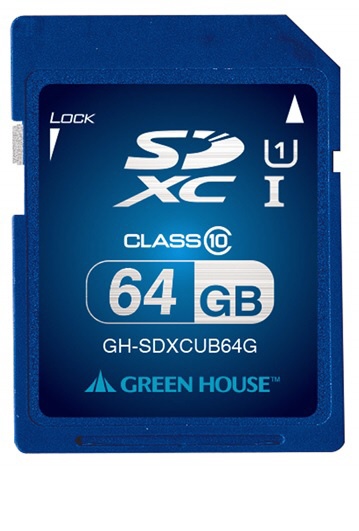 SDXCメモリーカード 64GB UHS-I クラス10 GH-SDXCUB64G [Class10  64GB]