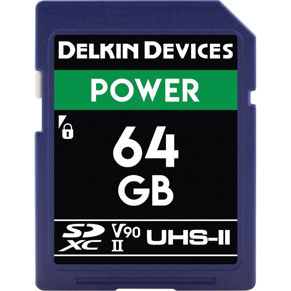 POWER SD UHS-II（U3 V90）メモリーカード 64GB DELKIN DEVICES DDSDG200064G
