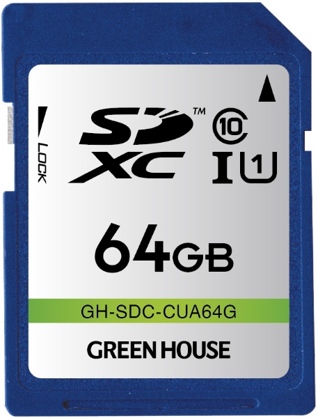SDXCメモリーカード UHS-I クラス10 64G GH-SDC-CUA64G [Class10  64GB]